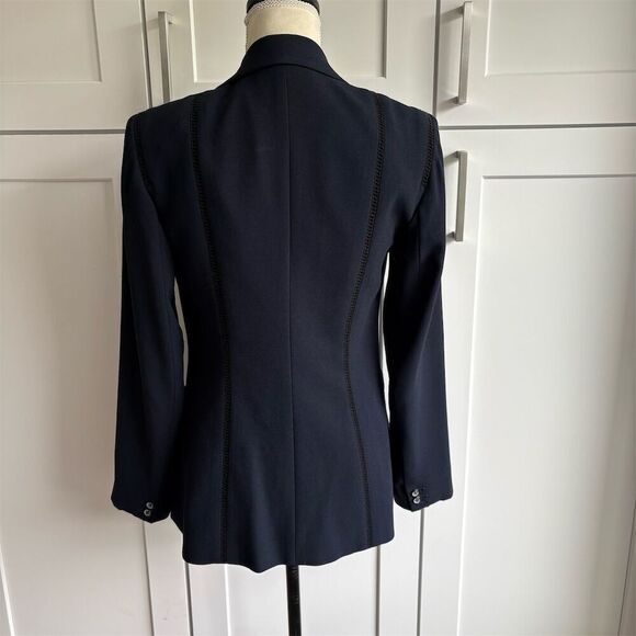Carlisle New York Women's Navy Blazer Jacket Size 6 Tailored Fit - Picture 3 of 7